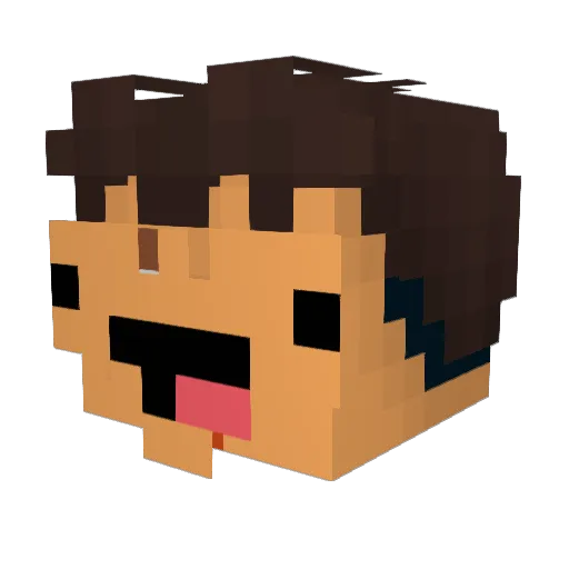 SchemTheGamer999 Minecraft avatar head, 3D render