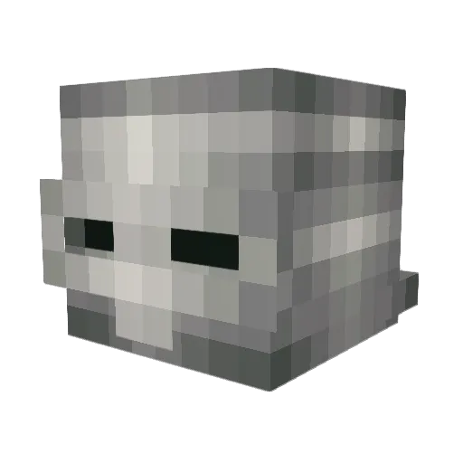 Schenze Minecraft avatar head, 3D render