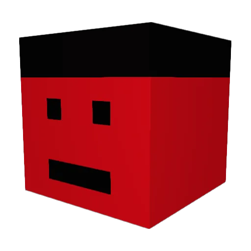 Scherer Minecraft avatar head, 3D render