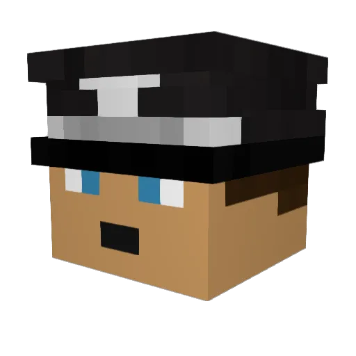 ScheusaLx Minecraft avatar head, 3D render