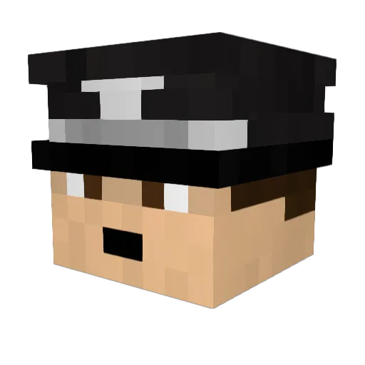 Schicklgrubern Minecraft avatar head, 3D render