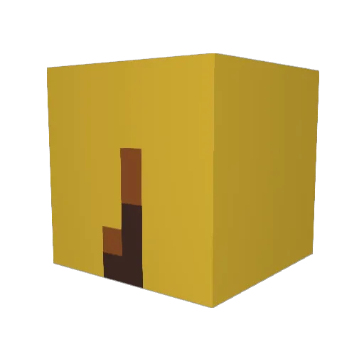 Schiinet Minecraft avatar head, 3D render