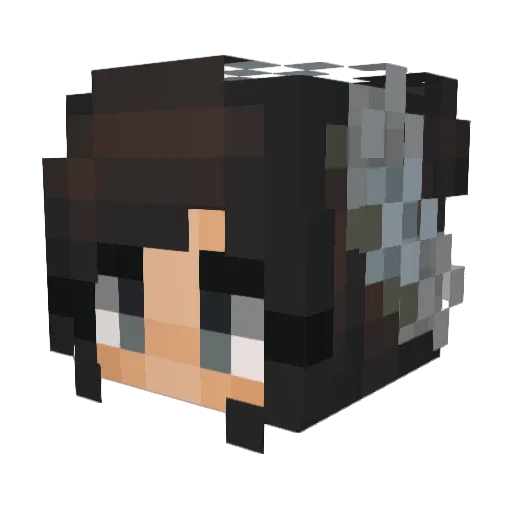 Schilda Minecraft avatar head, 3D render