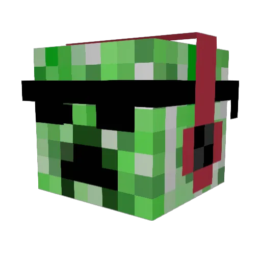 SchilliSchild Minecraft avatar head, 3D render