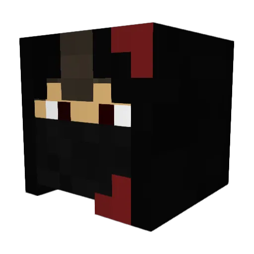 Schimano Minecraft avatar head, 3D render
