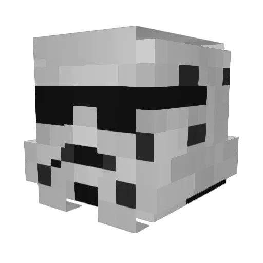 Schimcek Minecraft avatar head, 3D render