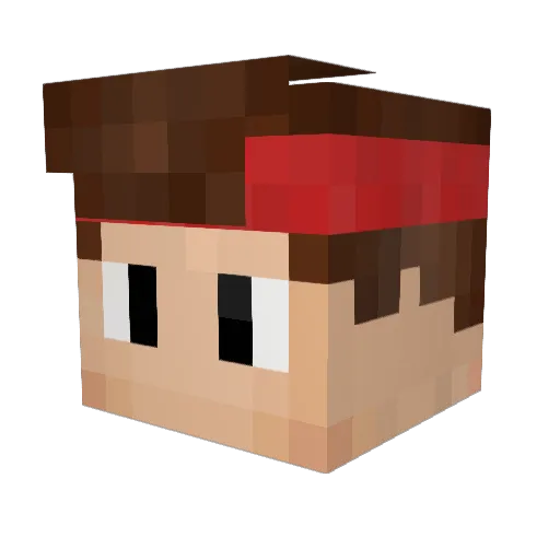 Schimmelfaser07 Minecraft avatar head, 3D render