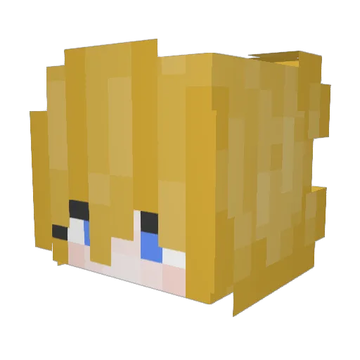 SchinniMini Minecraft avatar head, 3D render