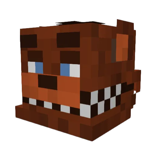 Schiz02 Minecraft avatar head, 3D render