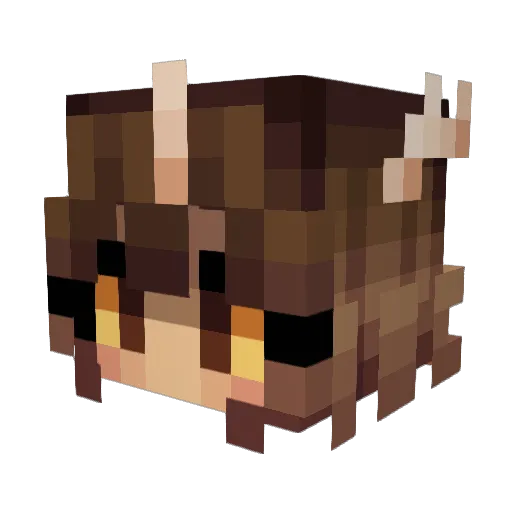 Schiziiee Minecraft avatar head, 3D render