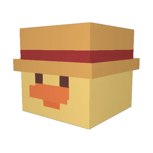 Schizzler_ Minecraft avatar head, 3D render