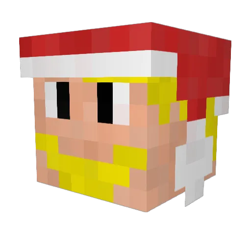 Schklute Minecraft avatar head, 3D render