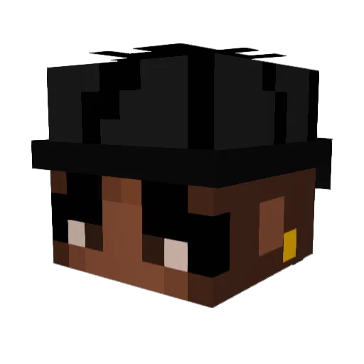 Schlabberbuxse Minecraft avatar head, 3D render