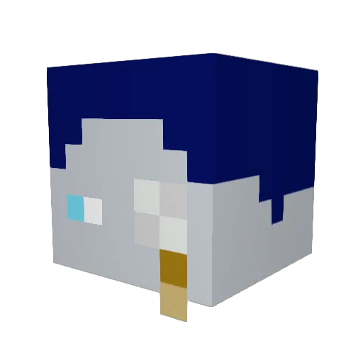 Schlachii Minecraft avatar head, 3D render