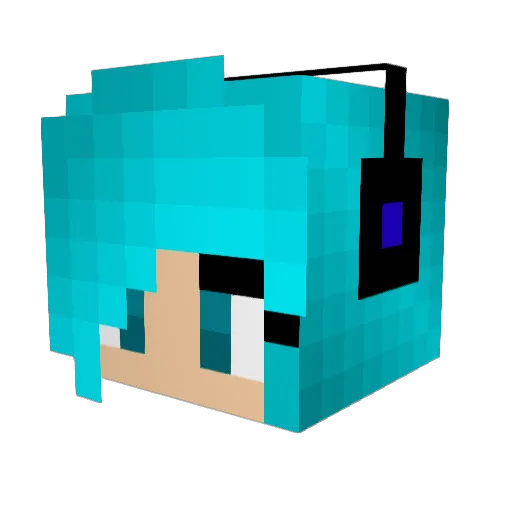 Schlachthof666 Minecraft avatar head, 3D render