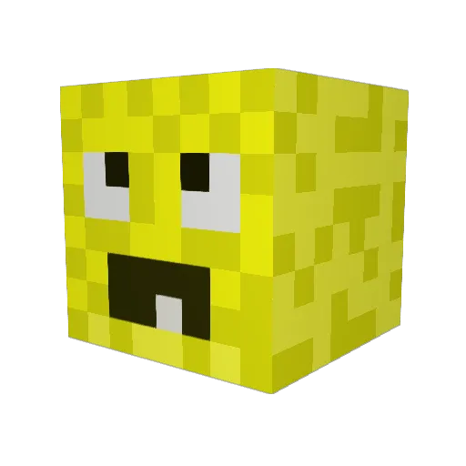 Schlacksig_Mais Minecraft avatar head, 3D render
