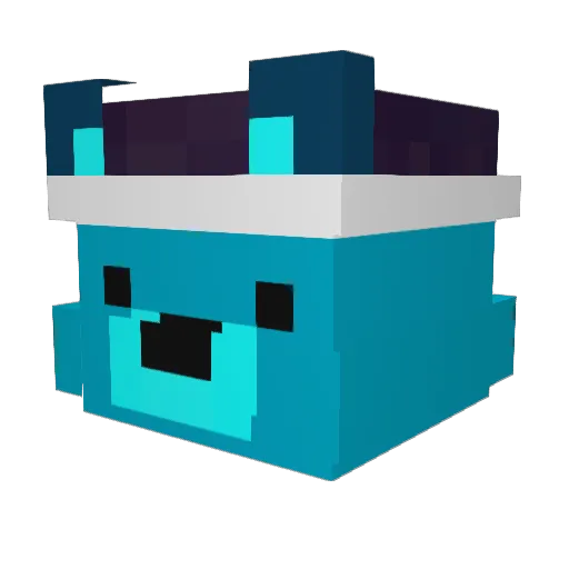 Schlafbaerchen Minecraft avatar head, 3D render