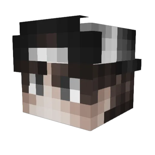 SchlafiYT Minecraft avatar head, 3D render