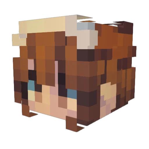 SchlangeBoot534 Minecraft avatar head, 3D render