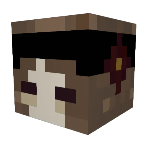 SchlaueKatze Minecraft avatar head, 3D render