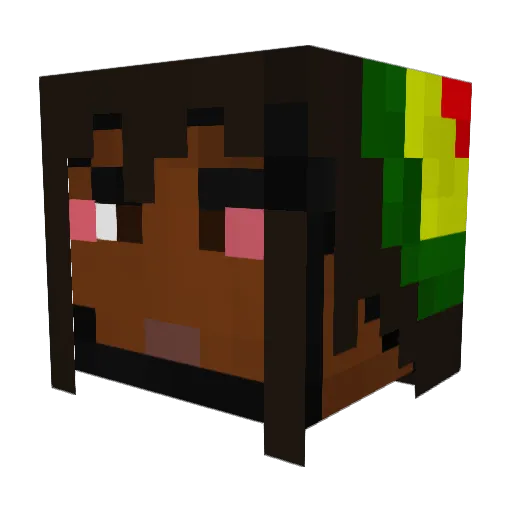 SchlauerFux Minecraft avatar head, 3D render