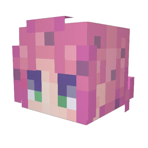 SchlechterPing Minecraft avatar head, 3D render