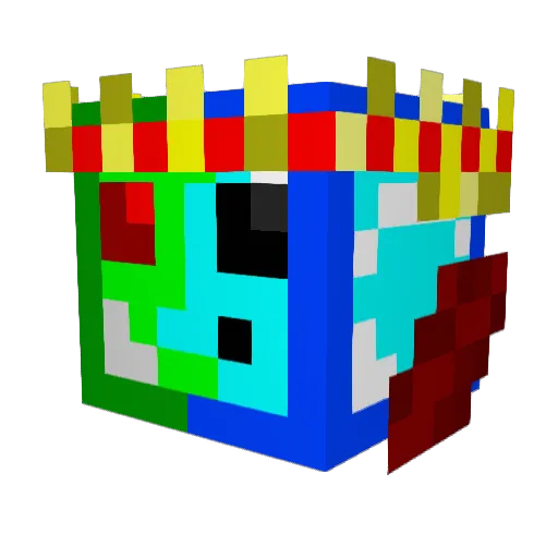 Schleim33Neo Minecraft avatar head, 3D render