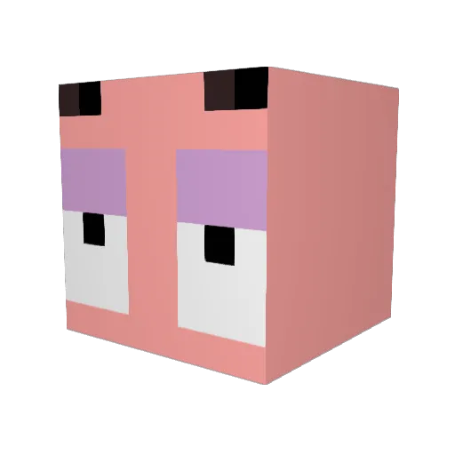 SchleimchenYT Minecraft avatar head, 3D render