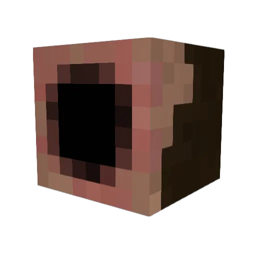 Schlemdem Minecraft avatar head, 3D render