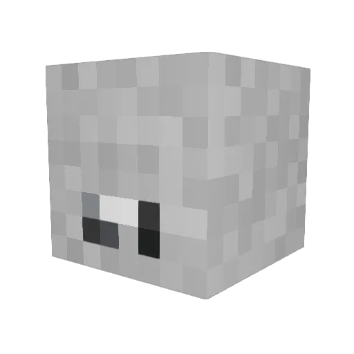 Schlump21 Minecraft avatar head, 3D render
