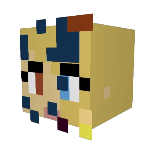 Schlumpf1609 Minecraft avatar head, 3D render