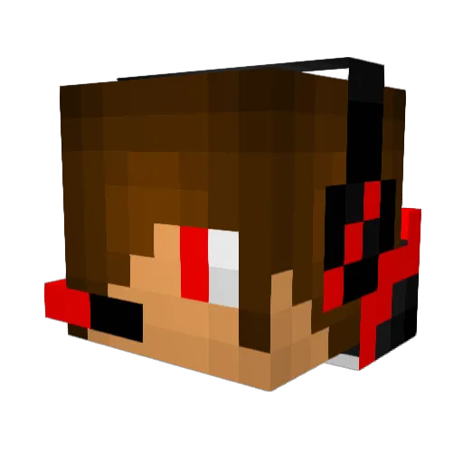 Schlumpf_08 Minecraft avatar head, 3D render