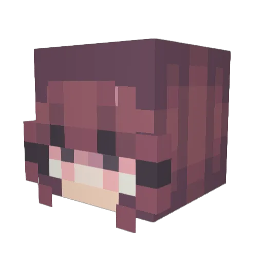Schlumpfine412 Minecraft avatar head, 3D render