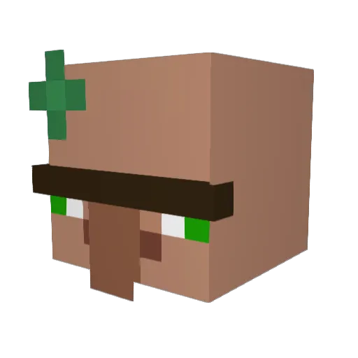 Schlxngsky Minecraft avatar head, 3D render