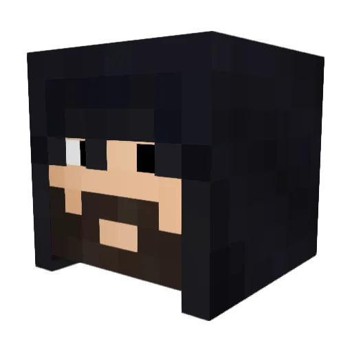 Schmaky Minecraft avatar head, 3D render