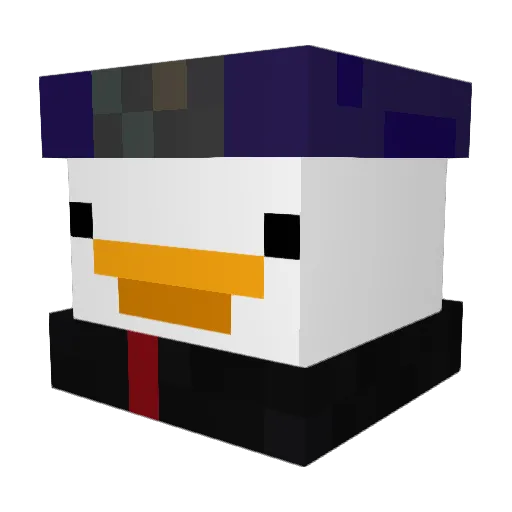Schmandmann69 Minecraft avatar head, 3D render