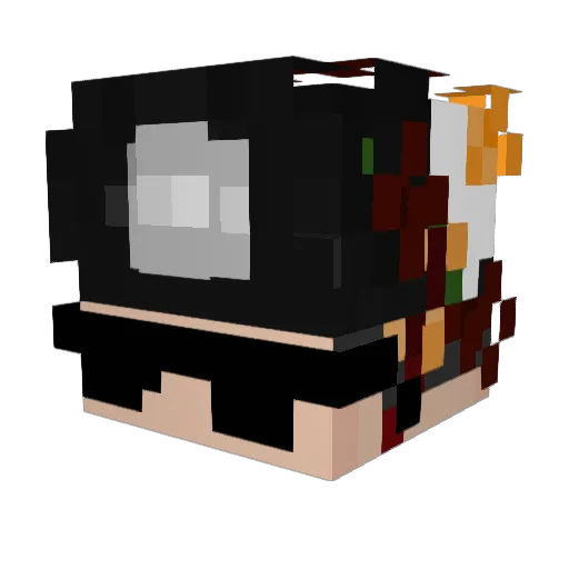 Schmarvinski Minecraft avatar head, 3D render