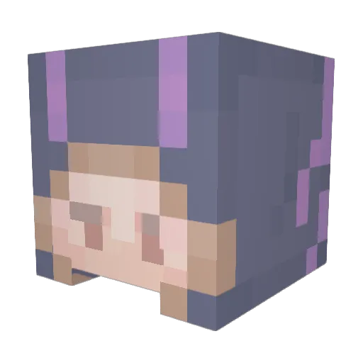 SchmeatBeat Minecraft avatar head, 3D render