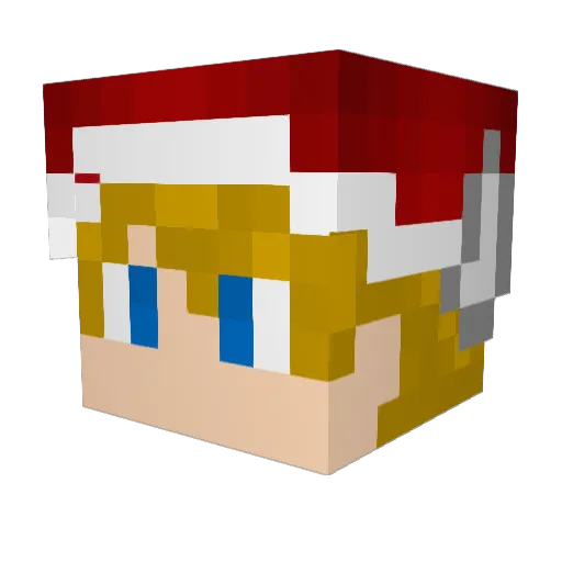 Schmedley101 Minecraft avatar head, 3D render