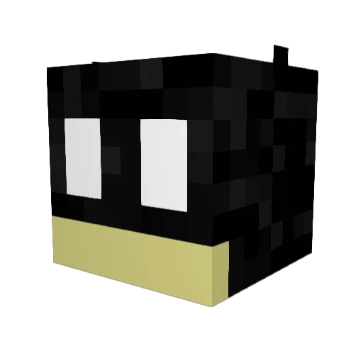 Schmeimen Minecraft avatar head, 3D render
