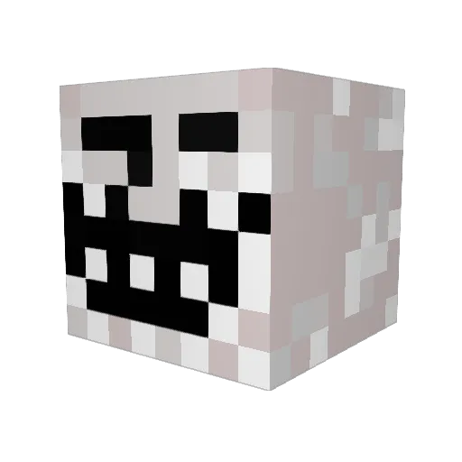 Schmepsi Minecraft avatar head, 3D render
