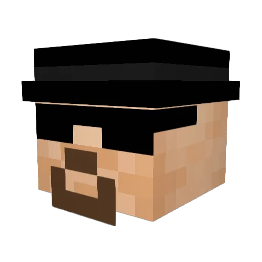 Schmid07 Minecraft avatar head, 3D render