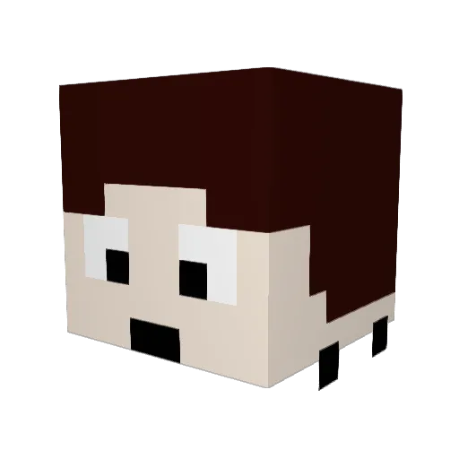 Schmid2 Minecraft avatar head, 3D render