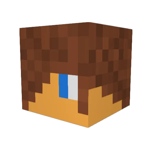 Schmiddie6219 Minecraft avatar head, 3D render