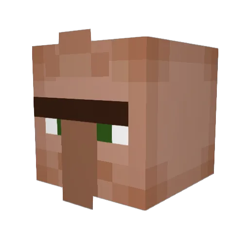 Schmingoll Minecraft avatar head, 3D render