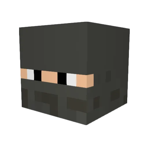 Schmitten525 Minecraft avatar head, 3D render