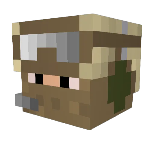 Schmitty04 Minecraft avatar head, 3D render