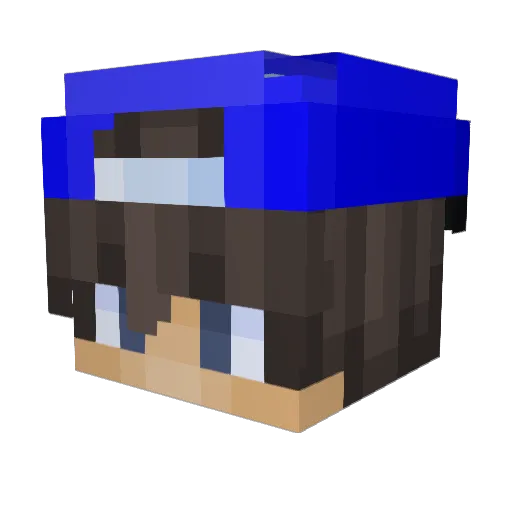 Schmocken Minecraft avatar head, 3D render