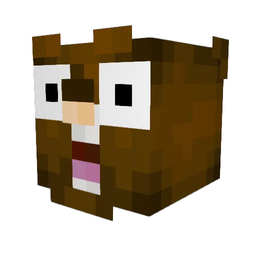 Schmokyy Minecraft avatar head, 3D render