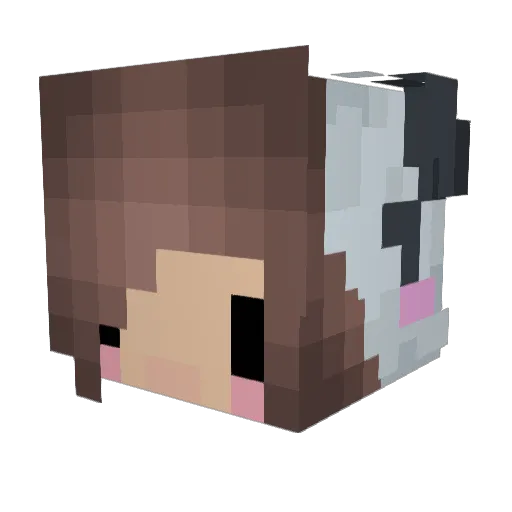 SchmophieGo Minecraft avatar head, 3D render